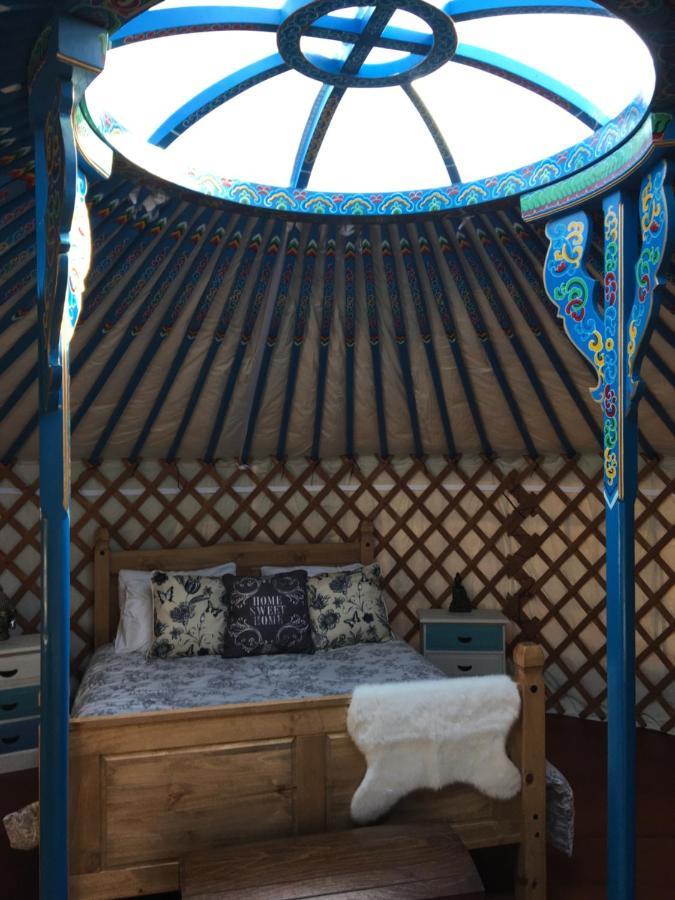French Fields Luxury Glamping Original Mongolian Yurt Hotel Le-Vieux-Cerier Exterior photo